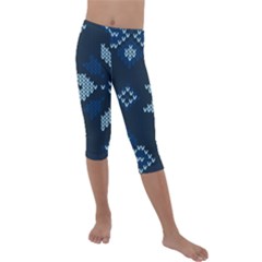 Kids  Lightweight Velour Capri Leggings  