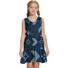 Kids  Sleeveless Tiered Mini Dress 