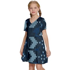 Kids  Short Sleeve Tiered Mini Dress 