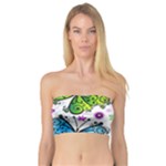 Butterflies, Abstract, Background, Colorful Bandeau Top