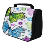 Butterflies, Abstract, Background, Colorful Full Print Travel Pouch (Small)