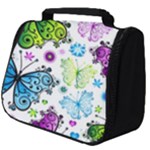 Butterflies, Abstract, Background, Colorful Full Print Travel Pouch (Big)