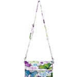 Butterflies, Abstract, Background, Colorful Mini Crossbody Handbag