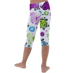 Kids  Lightweight Velour Capri Leggings  