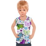 Butterflies, Abstract, Background, Colorful Kids  Sport Tank Top