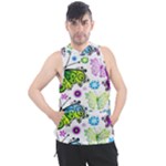 Butterflies, Abstract, Background, Colorful Men s Sleeveless Hoodie