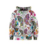 Butterflies, Abstract, Colorful, Floral, Flowers Kids  Zipper Hoodie