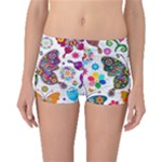 Butterflies, Abstract, Colorful, Floral, Flowers Boyleg Bikini Bottoms