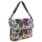 Butterflies, Abstract, Colorful, Floral, Flowers Buckle Messenger Bag