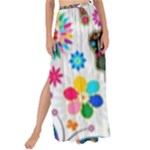 Butterflies, Abstract, Colorful, Floral, Flowers Maxi Chiffon Tie-Up Sarong