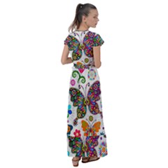 Flutter Sleeve Maxi Dress 