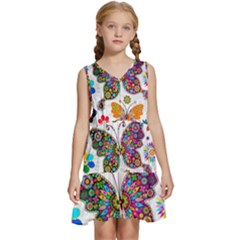 Kids  Sleeveless Tiered Mini Dress 