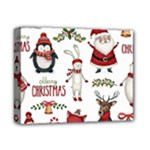 Christmas Characters Pattern, Xmas Backgrounds Deluxe Canvas 14  x 11  (Stretched)