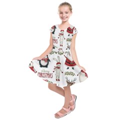 Kids  Short Sleeve Dress 