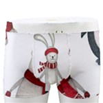 Christmas Characters Pattern, Xmas Backgrounds Men s Boxer Briefs