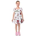 Kids  Short Sleeve Velvet Dress 