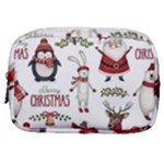 Christmas Characters Pattern, Xmas Backgrounds Make Up Pouch (Small)