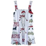 Christmas Characters Pattern, Xmas Backgrounds Kids  Layered Skirt Swimsuit