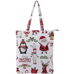 Double Zip Up Tote Bag 