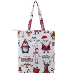 Double Zip Up Tote Bag 