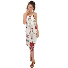 Waist Tie Cover Up Chiffon Dress 