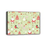 Christmas Pattern, Christmas Tree, Santa Mini Canvas 6  x 4  (Stretched)