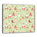 Christmas Pattern, Christmas Tree, Santa Canvas 24  x 20  (Stretched)