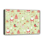 Christmas Pattern, Christmas Tree, Santa Deluxe Canvas 18  x 12  (Stretched)