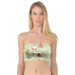 Christmas Pattern, Christmas Tree, Santa Bandeau Top