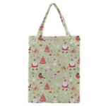 Christmas Pattern, Christmas Tree, Santa Classic Tote Bag