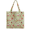 Zipper Grocery Tote Bag 