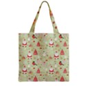 Zipper Grocery Tote Bag 