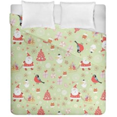 Christmas Pattern, Christmas Tree, Santa Duvet Cover Double Side (California King Size) from ArtsNow.com