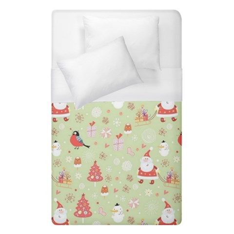 Christmas Pattern, Christmas Tree, Santa Duvet Cover (Single Size) from ArtsNow.com