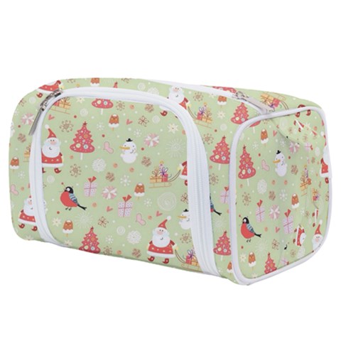 Christmas Pattern, Christmas Tree, Santa Toiletries Pouch from ArtsNow.com