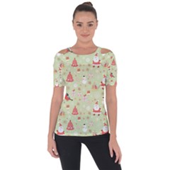 Shoulder Cut Out Short Sleeve Top 