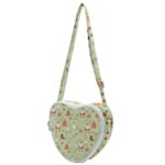 Christmas Pattern, Christmas Tree, Santa Heart Shoulder Bag