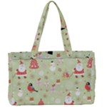 Christmas Pattern, Christmas Tree, Santa Canvas Work Bag