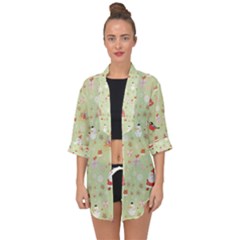 Open Front Chiffon Kimono 