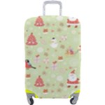 Christmas Pattern, Christmas Tree, Santa Luggage Cover (Large)