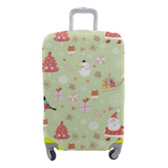 Christmas Pattern, Christmas Tree, Santa Luggage Cover (Small) from ArtsNow.com