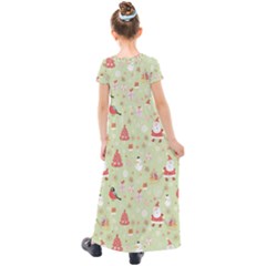 Kids  Short Sleeve Maxi Dress 