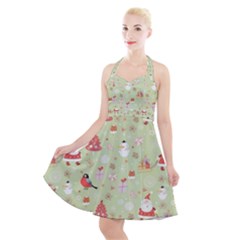 Halter Party Swing Dress  