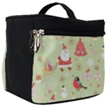 Christmas Pattern, Christmas Tree, Santa Make Up Travel Bag (Big)