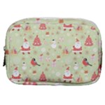 Christmas Pattern, Christmas Tree, Santa Make Up Pouch (Small)