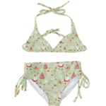 Christmas Pattern, Christmas Tree, Santa Kids  Classic Bikini Set