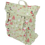 Christmas Pattern, Christmas Tree, Santa Buckle Up Backpack