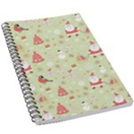 Christmas Pattern, Christmas Tree, Santa 5.5  x 8.5  Notebook