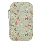 Christmas Pattern, Christmas Tree, Santa Waist Pouch (Small)