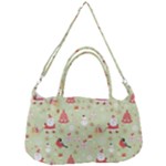 Christmas Pattern, Christmas Tree, Santa Removable Strap Handbag